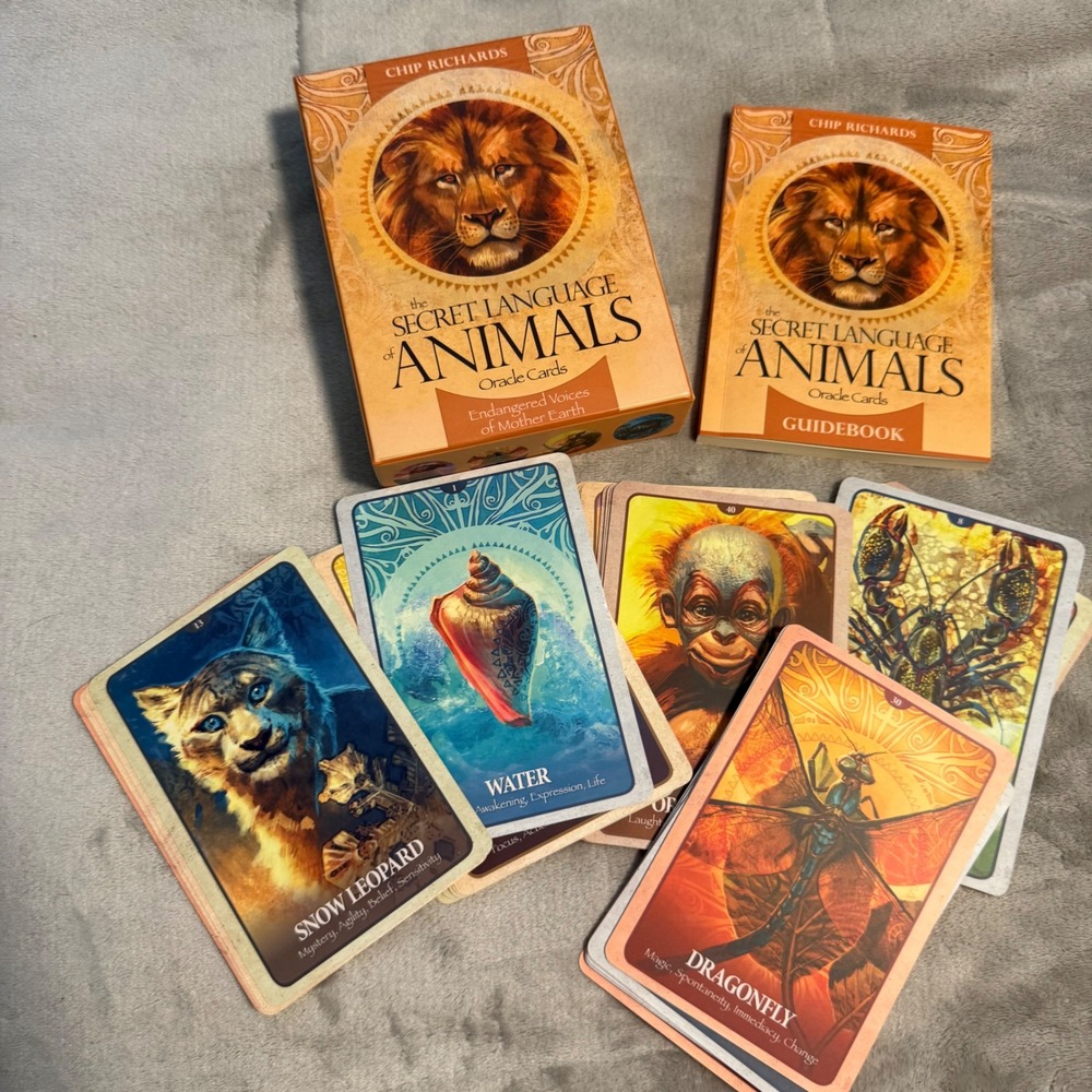 Secret‎ Language Animals Oracle Cards Deck Chip Richards Tarot Spiritual Set - Picture 2 of 8